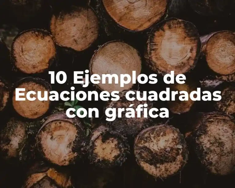 10 Ejemplos de Ecuaciones cuadradas con gráfica