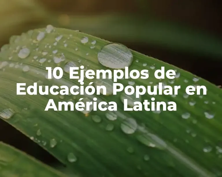 10 Ejemplos de Educación Popular en América Latina