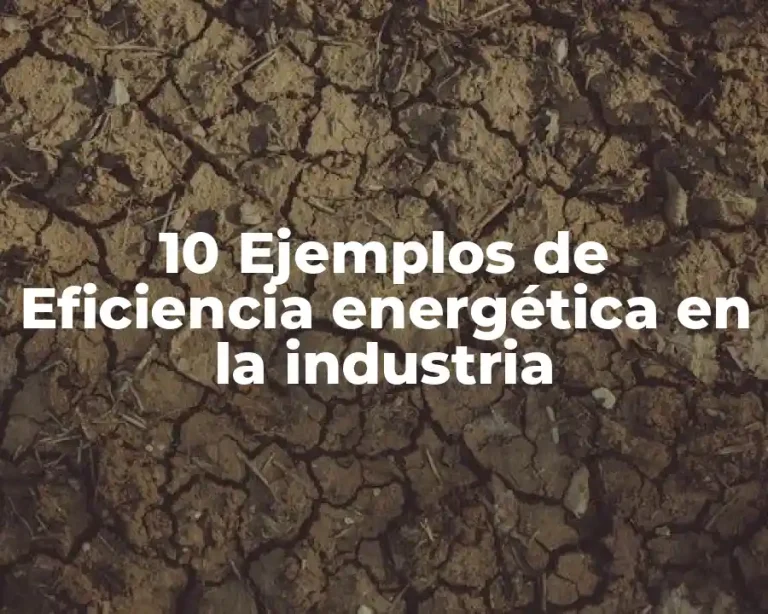 10 Ejemplos de Eficiencia energética en la industria