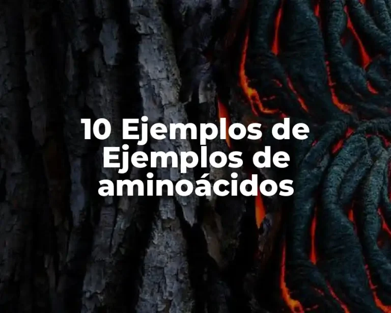 10 Ejemplos de Ejemplos de aminoácidos