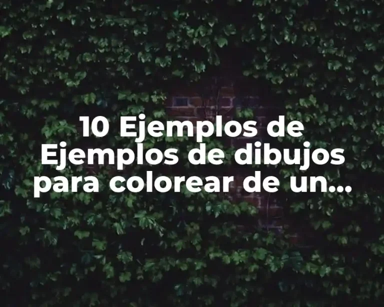 10 Ejemplos de Ejemplos de dibujos para colorear de un restaurante