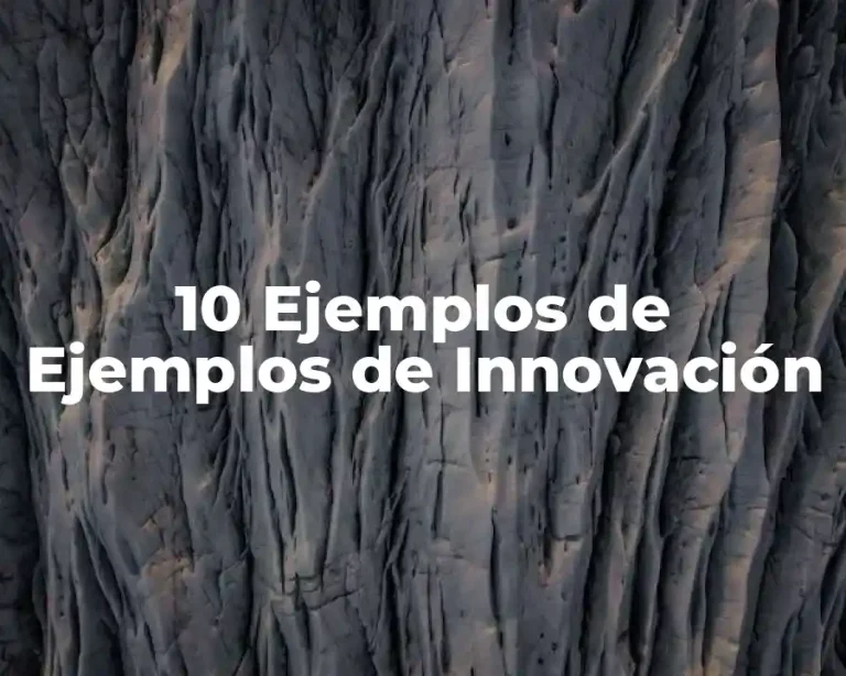 10 Ejemplos de Ejemplos de Innovación