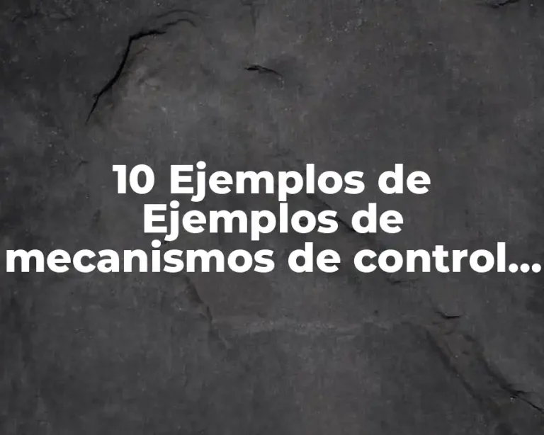 10 Ejemplos de Ejemplos de mecanismos de control social