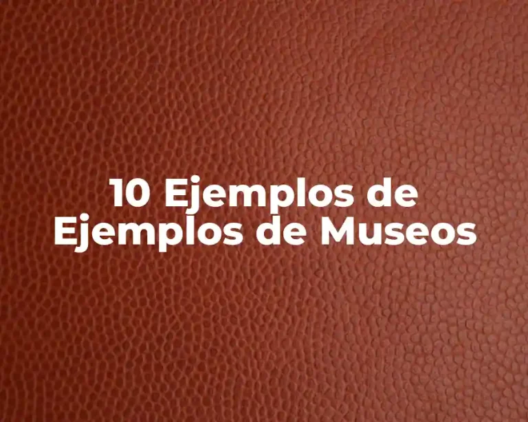 10 Ejemplos de Ejemplos de Museos