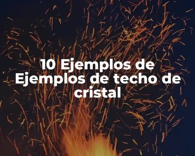 10 Ejemplos de Ejemplos de techo de cristal