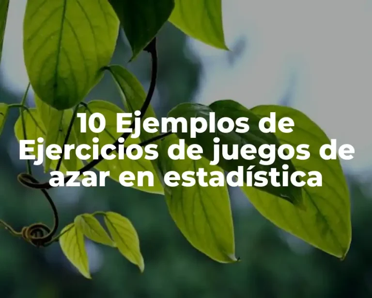 10 Ejemplos de Ejercicios de juegos de azar en estadística