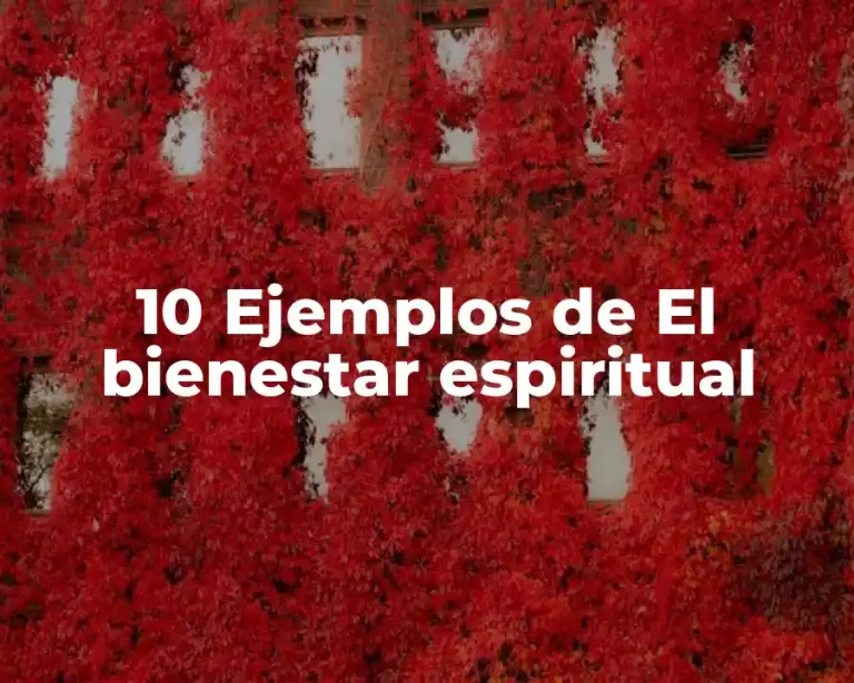 10 Ejemplos de El bienestar espiritual