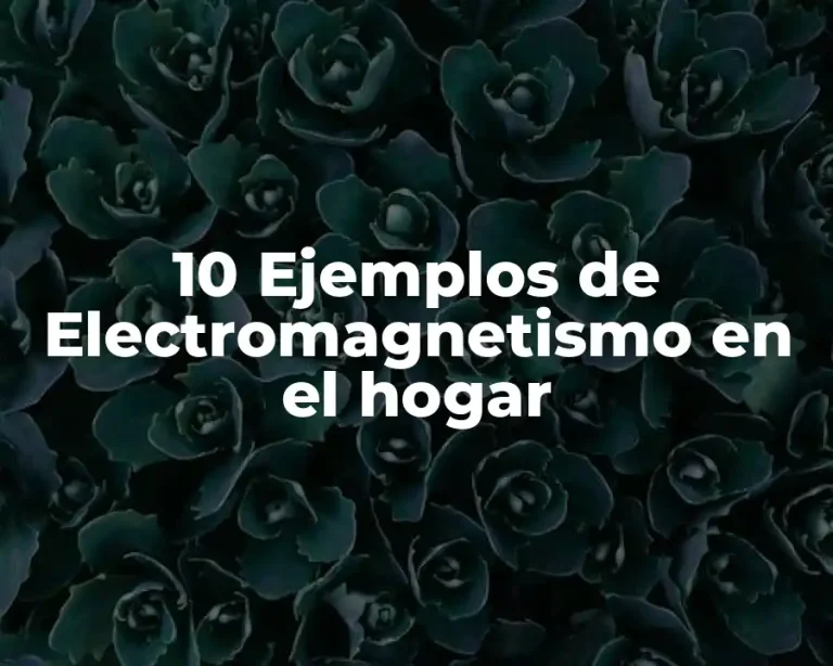 10 Ejemplos de Electromagnetismo en el hogar