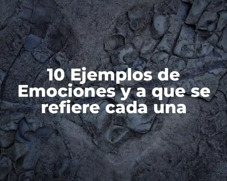 10 Ejemplos de Emociones y a que se refiere cada una