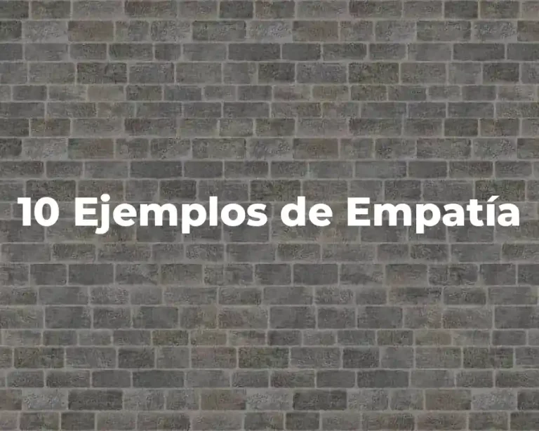 10 Ejemplos de Empatía