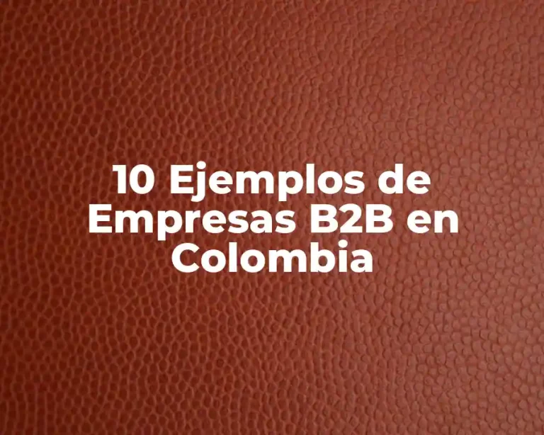 10 Ejemplos de Empresas B2B en Colombia