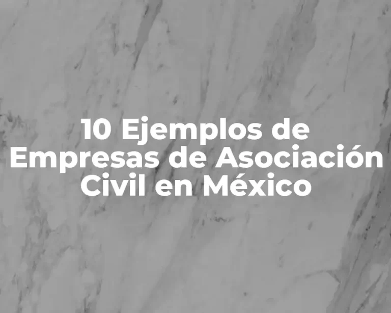 10 Ejemplos de Empresas de Asociación Civil en México