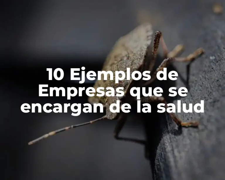 10 Ejemplos de Empresas que se encargan de la salud