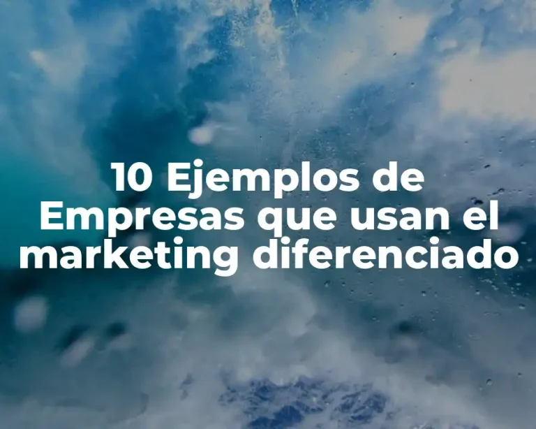 10 Ejemplos de Empresas que usan el marketing diferenciado