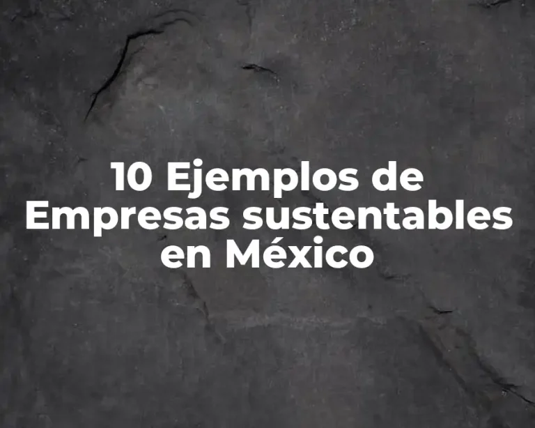 10 Ejemplos de Empresas sustentables en México