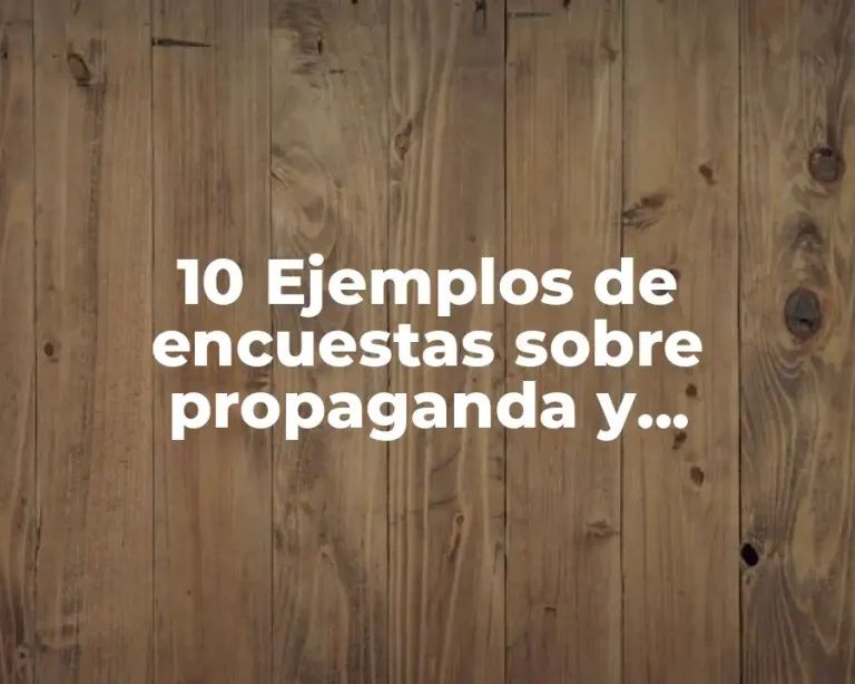 10 Ejemplos de encuestas sobre propaganda y publicidad de un hotel