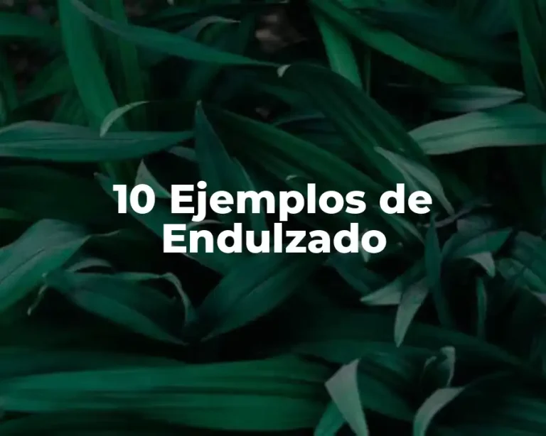 10 Ejemplos de Endulzado