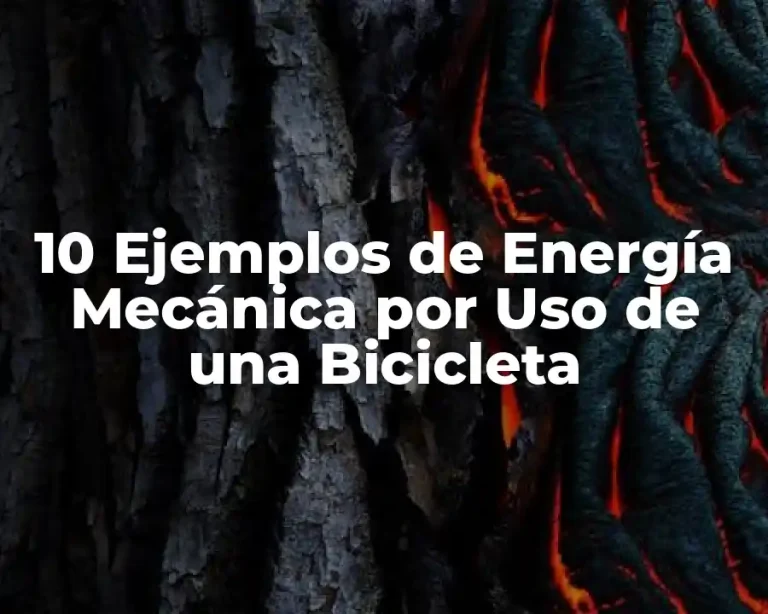 10 Ejemplos de Energía Mecánica por Uso de una Bicicleta