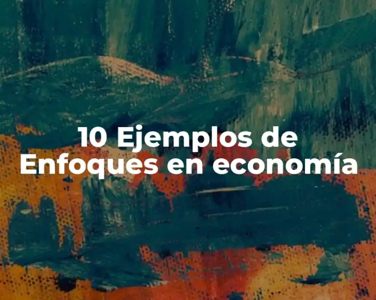 10 Ejemplos de Enfoques en economía