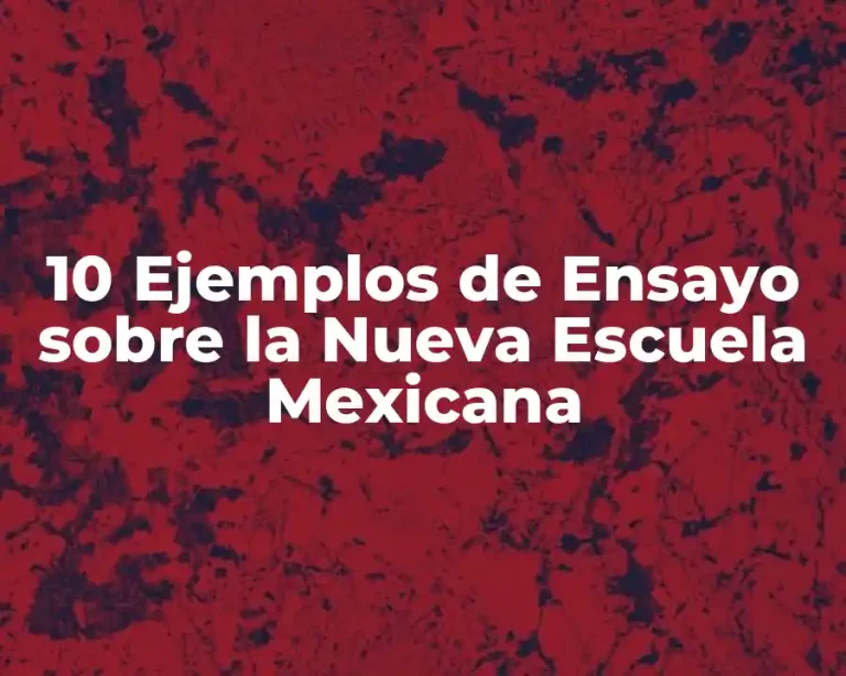 10 Ejemplos de Ensayo sobre la Nueva Escuela Mexicana