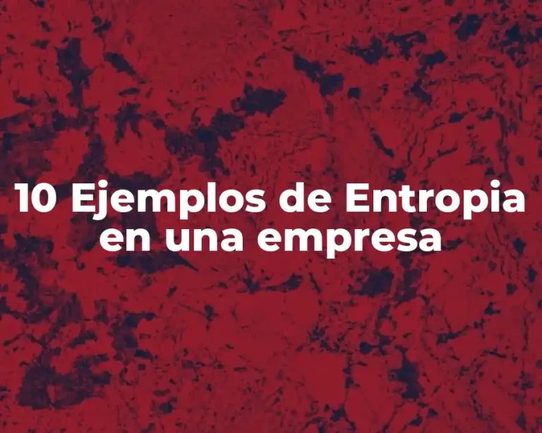 10 Ejemplos de Entropia en una empresa