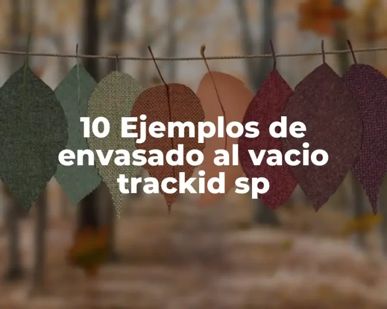 10 Ejemplos de envasado al vacio trackid sp