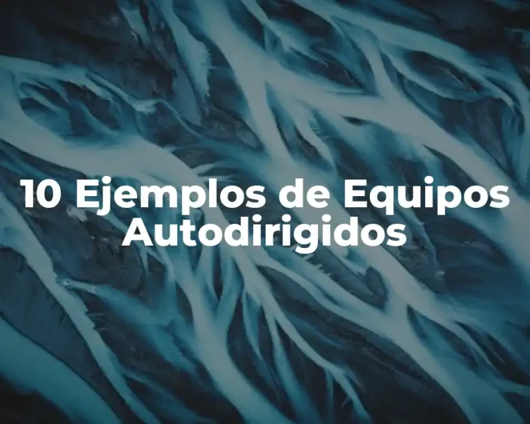 10 Ejemplos de Equipos Autodirigidos