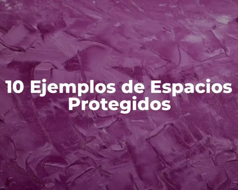 10 Ejemplos de Espacios Protegidos