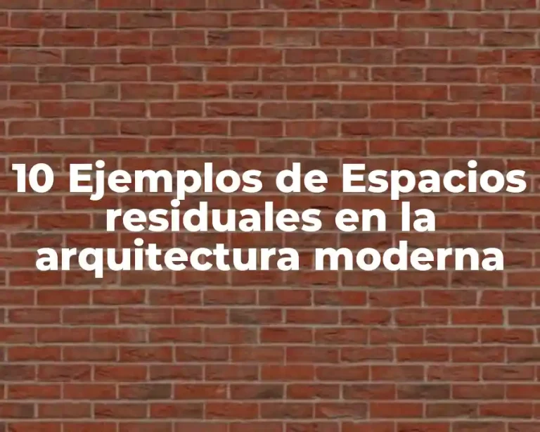 10 Ejemplos de Espacios residuales en la arquitectura moderna