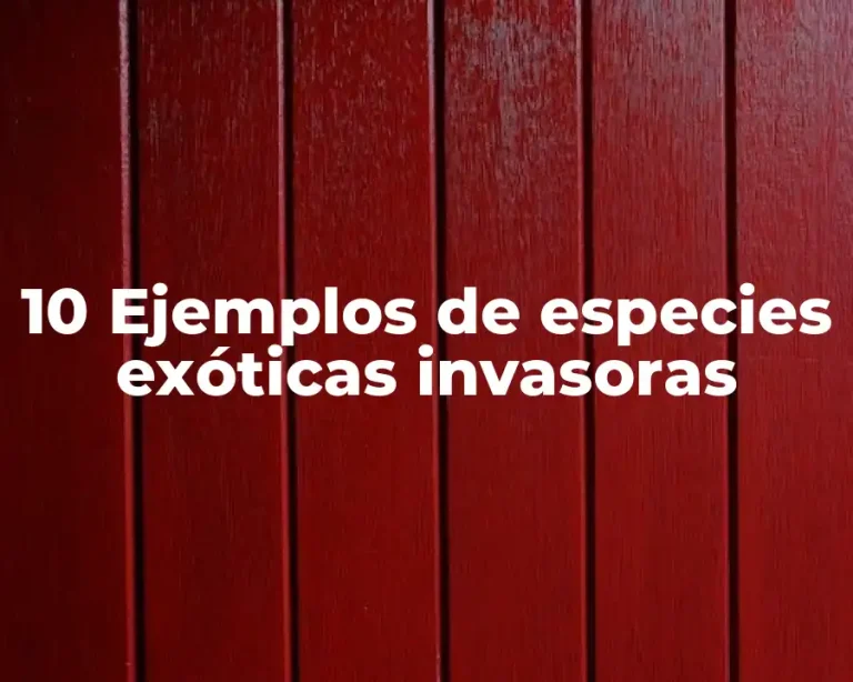 10 Ejemplos de especies exóticas invasoras