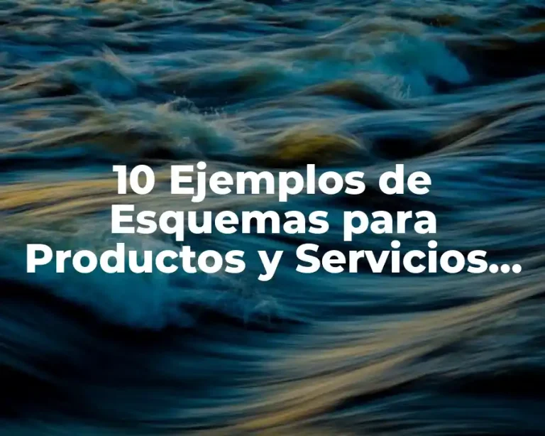10 Ejemplos de Esquemas para Productos y Servicios SAE