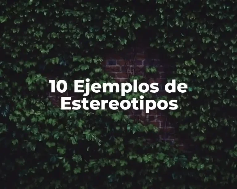 10 Ejemplos de Estereotipos