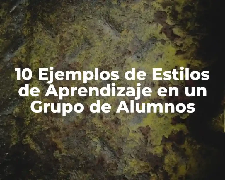 10 Ejemplos de Estilos de Aprendizaje en un Grupo de Alumnos