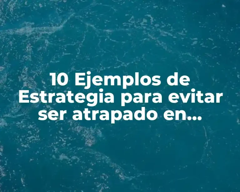 10 Ejemplos de Estrategia para evitar ser atrapado en animales