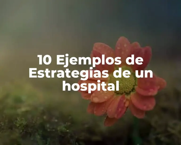 10 Ejemplos de Estrategias de un hospital