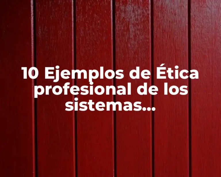 10 Ejemplos de Ética profesional de los sistemas computacionales