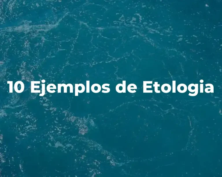 10 Ejemplos de Etologia