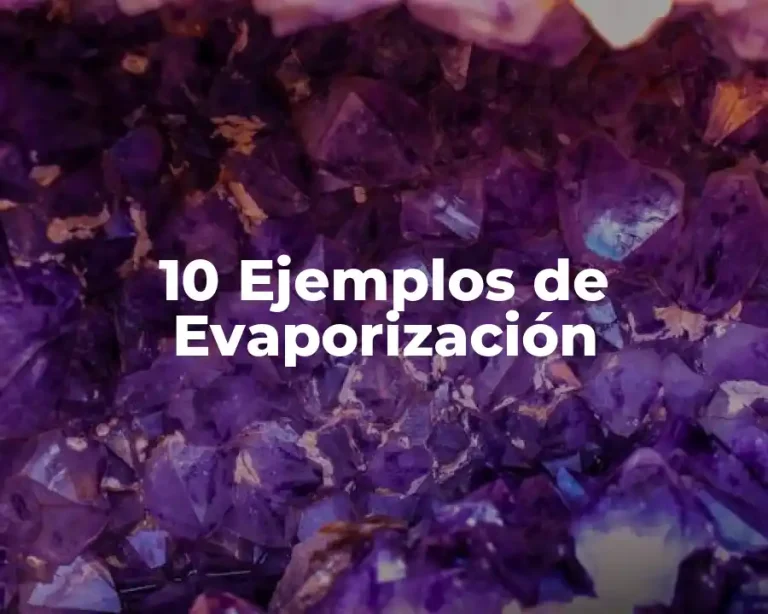 10 Ejemplos de Evaporización