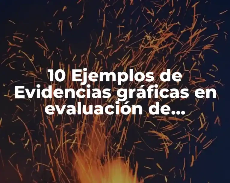 10 Ejemplos de Evidencias gráficas en evaluación de desempeño docente