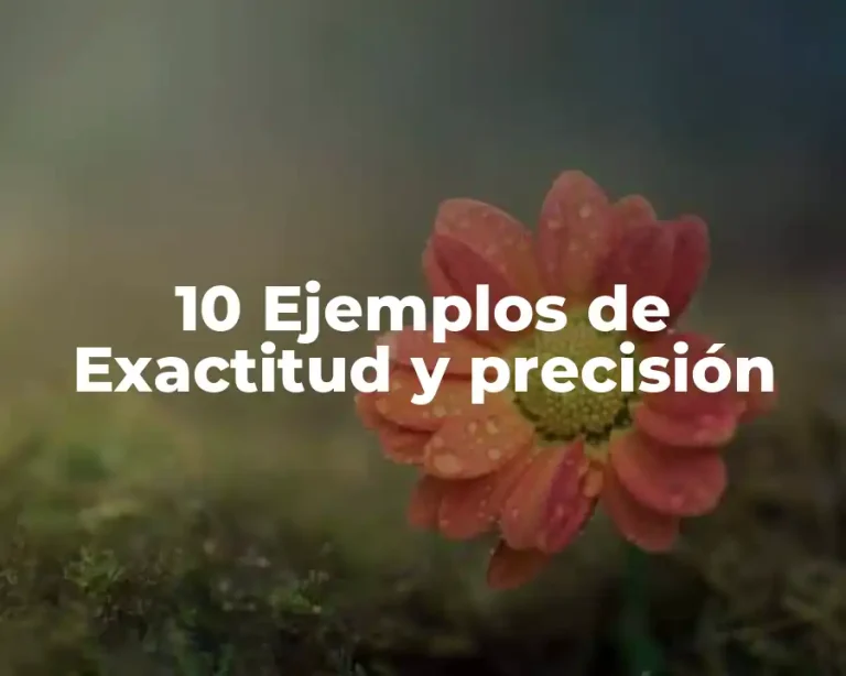 10 Ejemplos de Exactitud y precisión