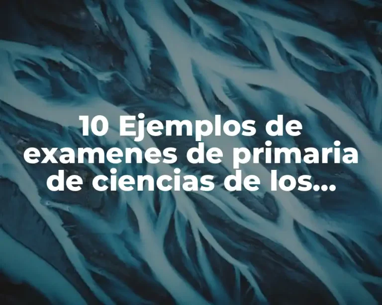 10 Ejemplos de examenes de primaria de ciencias de los planetas