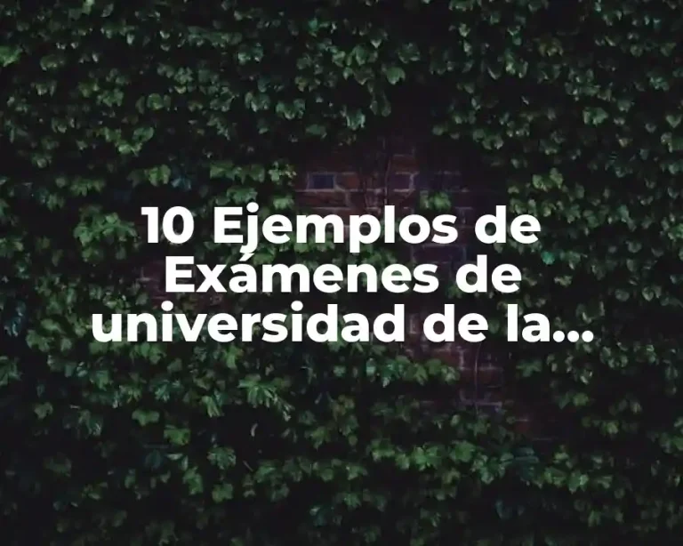 10 Ejemplos de Exámenes de universidad de la carrera de enfermería