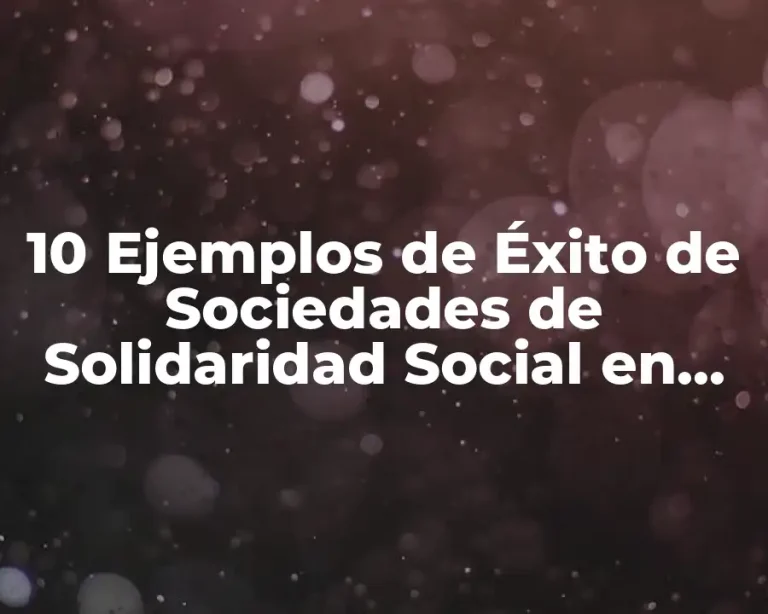 10 Ejemplos de Éxito de Sociedades de Solidaridad Social en México