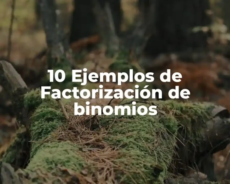 10 Ejemplos de Factorización de binomios