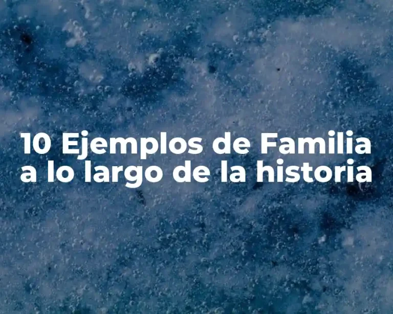10 Ejemplos de Familia a lo largo de la historia