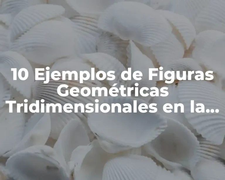 10 Ejemplos de Figuras Geométricas Tridimensionales en la Vida Cotidiana
