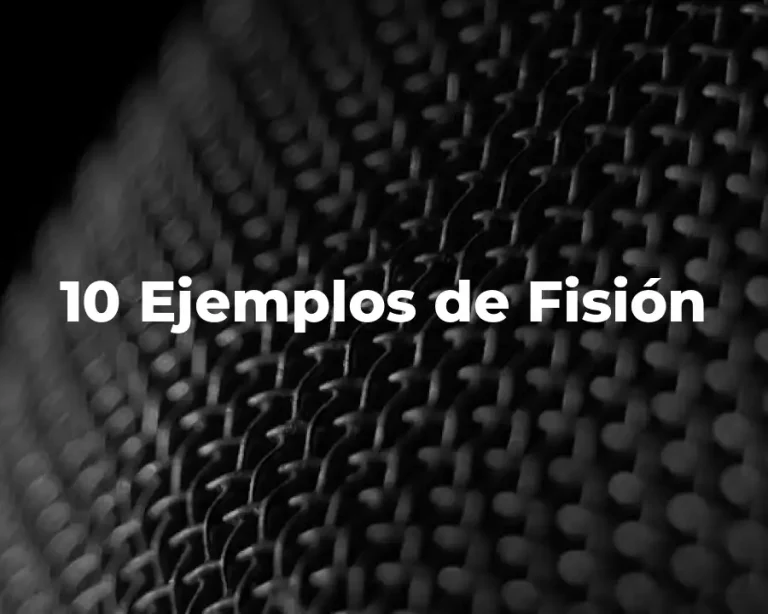 10 Ejemplos de Fisión