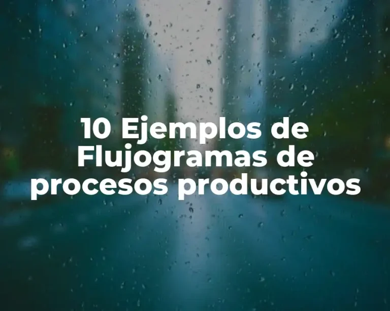 10 Ejemplos de Flujogramas de procesos productivos