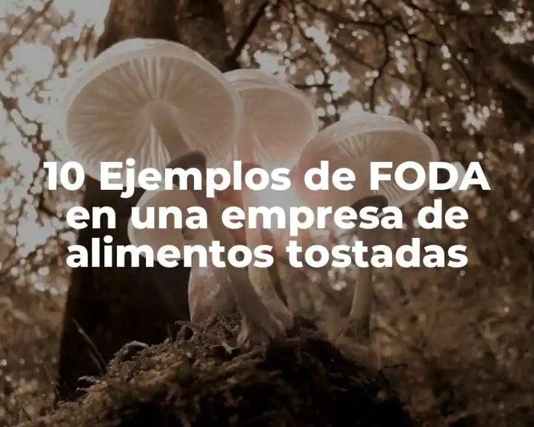 10 Ejemplos de FODA en una empresa de alimentos tostadas