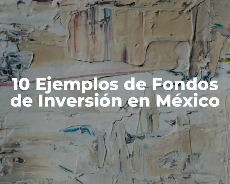 10 Ejemplos de Fondos de Inversión en México